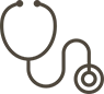 Diagnostics stethoscope icon